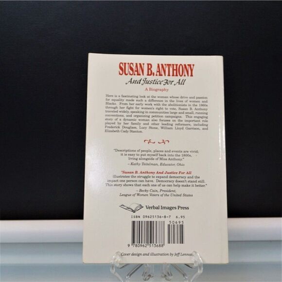 Susan B. Anthony And Justice For All By Jeanne Gehret 1994 Paperback - Picture 2 of 9